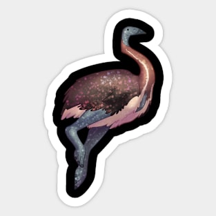 Cozy Elephant Bird Sticker